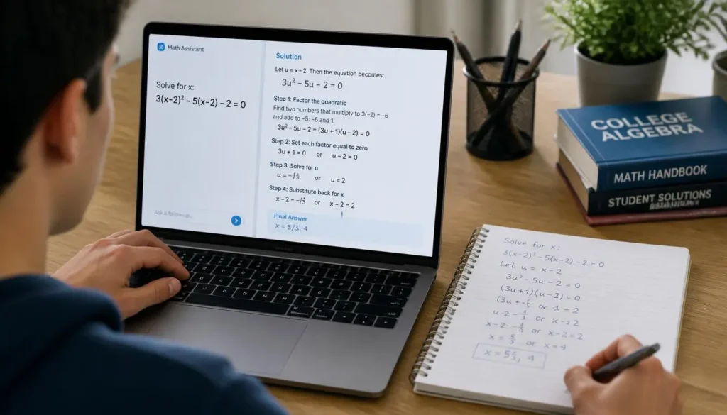 AI Solving a Math Problem